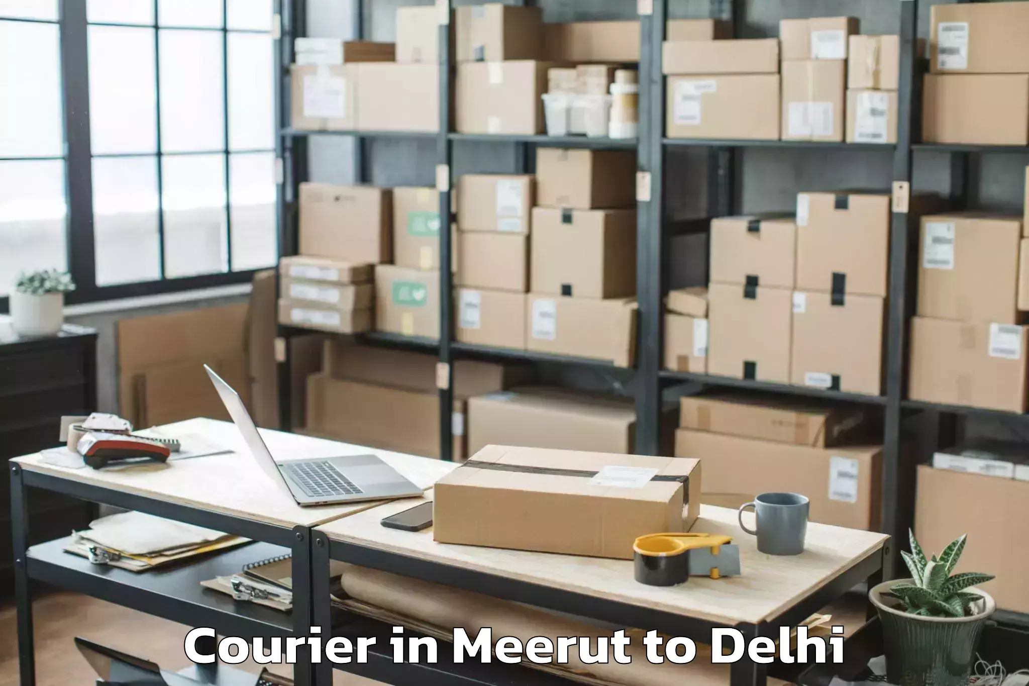 Leading Meerut to The Chanakya Mall Courier Provider